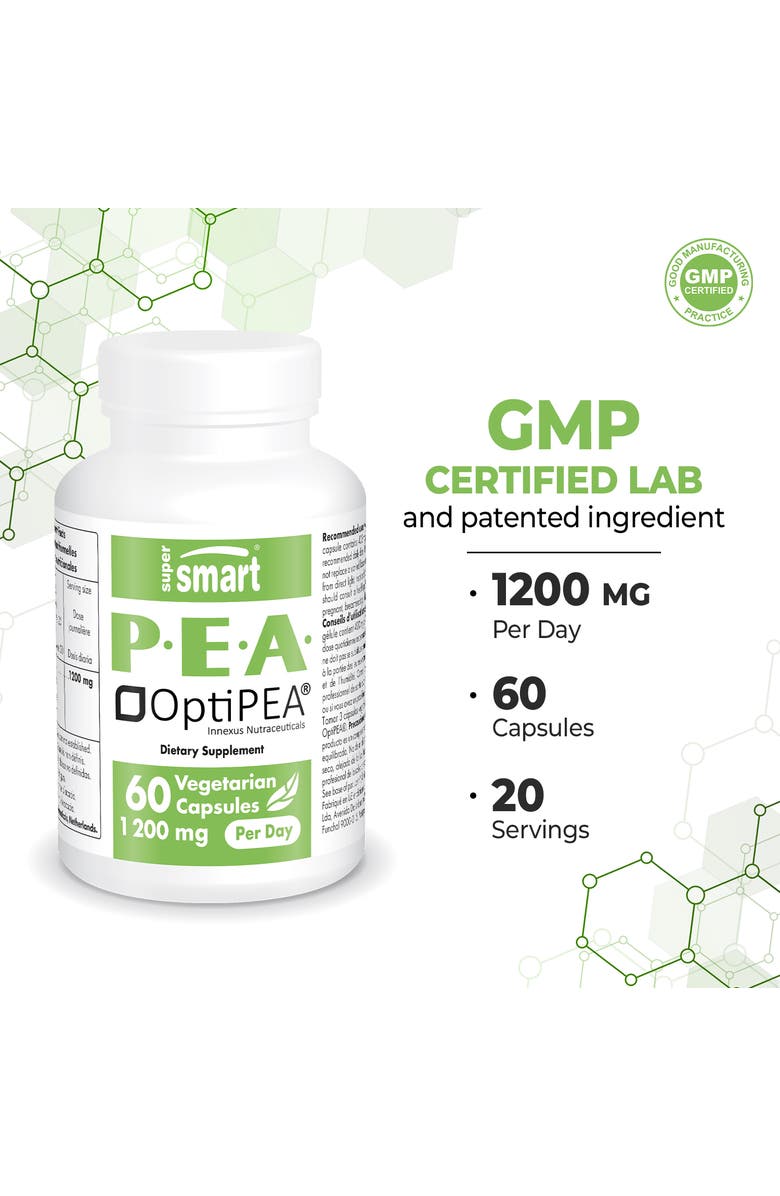 SuperSmart 99% PEA Supplement 1200mg, Alternate, color, 