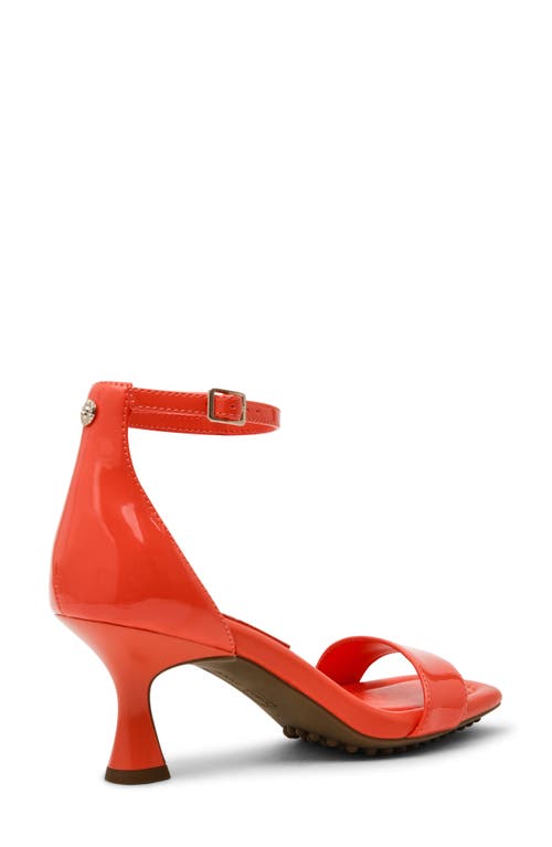 Anne Klein Jade Sandal In Coral Patent