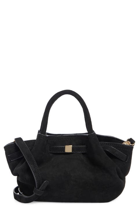 Faux Suede Crossbody Bag