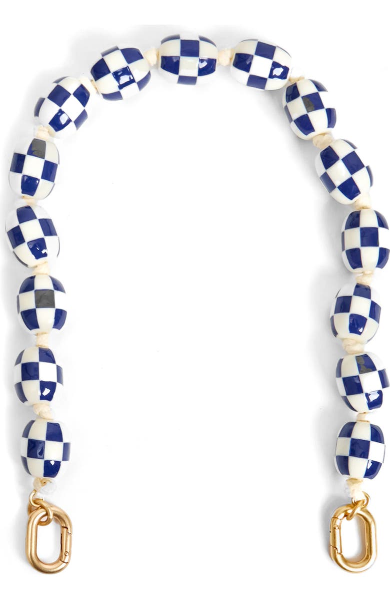 Clare V. Porcelain Checker Shortie Strap, Main, color,