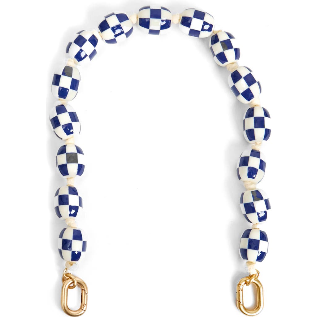 Clare V . Porcelain Checker Shortie Strap In Purple