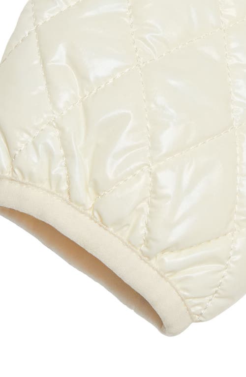Northern Classics Shiny Quilted Puffer Jacket In Gold