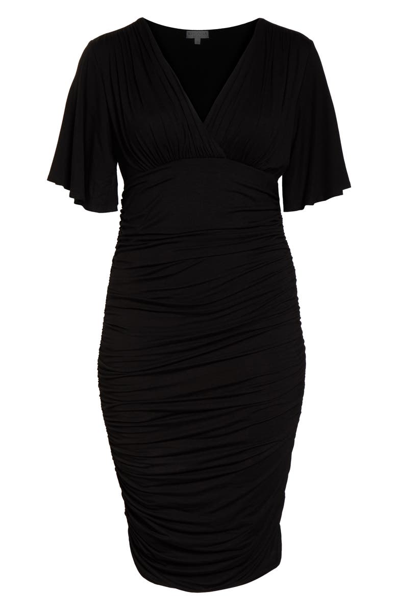 Kiyonna Rumor Ruched Body-Con Dress, Alternate, color, 