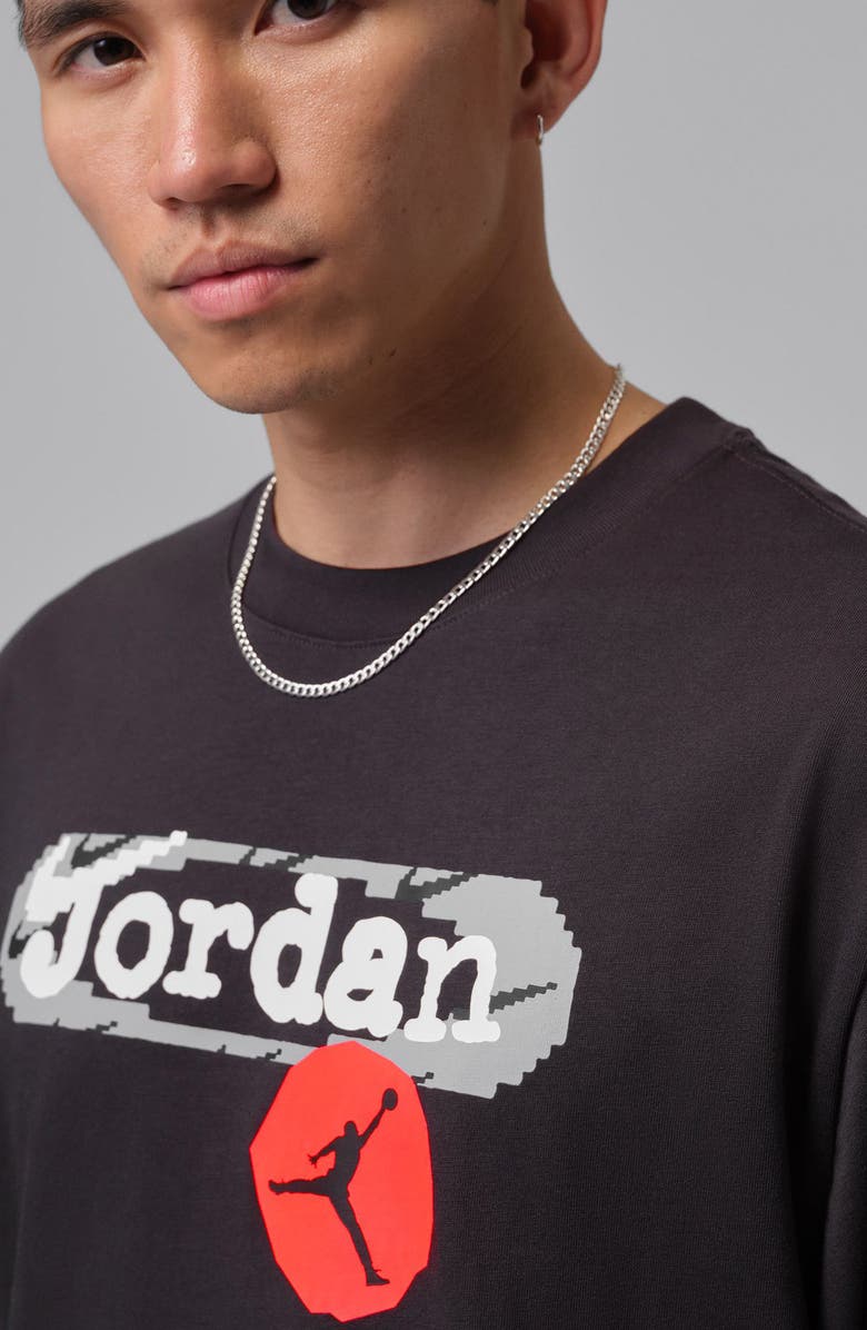 Jordan Cotton Graphic T-Shirt, Alternate, color, Off Noir