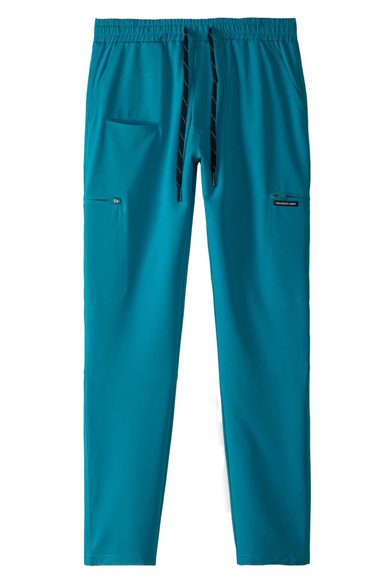 Hampton Open Bottom Scrub Pants, Alternate, color, Teal