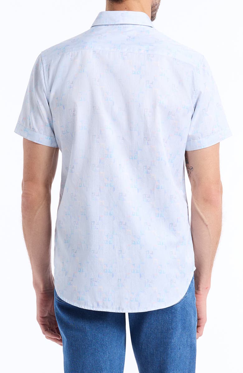 Robert Graham Short Sleeve Cotton Button-Up Shirt, Alternate, color, Multi