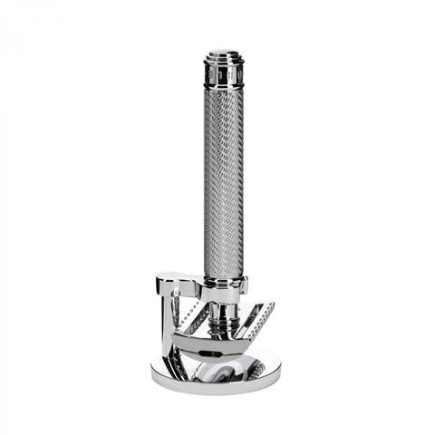 Traditional Metal 2-Piece Shaving Set R41 Safety Razor & Stand