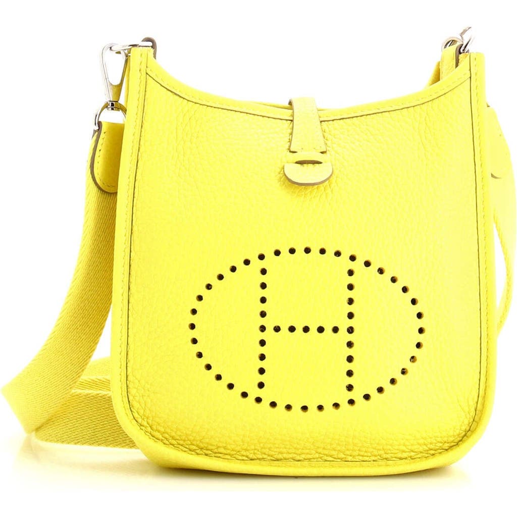 Pre-owned Hermes Hermes Evelyne Bag Gen Iii Clemence Tpm In Yellow