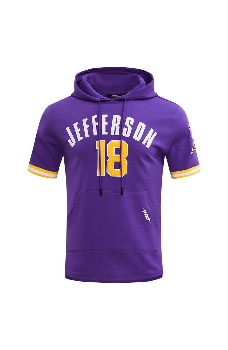 PRO STANDARD Men's Pro Standard Justin Jefferson Purple Minnesota Vikings Player Name & Number Hoodie T-Shirt, Alternate, color, Purple