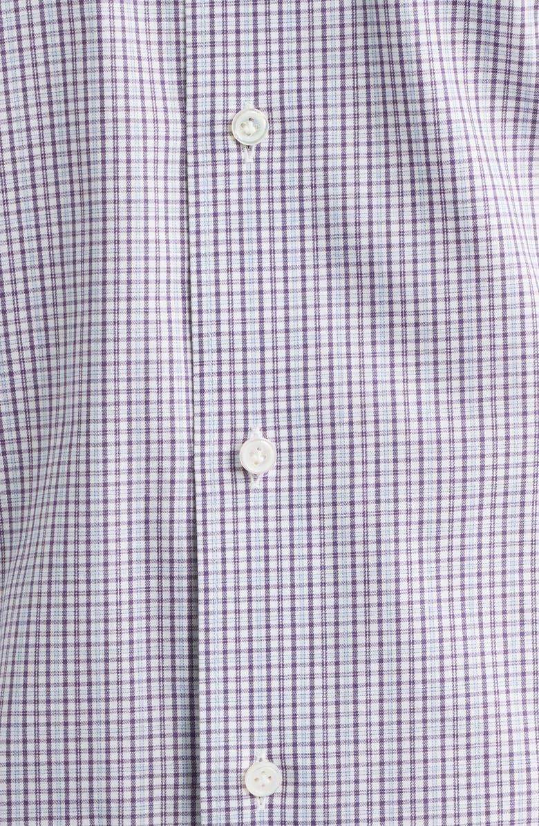 Peter Millar Crown Crafted Marco Cotton Button-Up Shirt, Alternate, color, Purple Fig