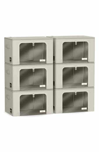 6-Pack Medium Foldable Storage Bins