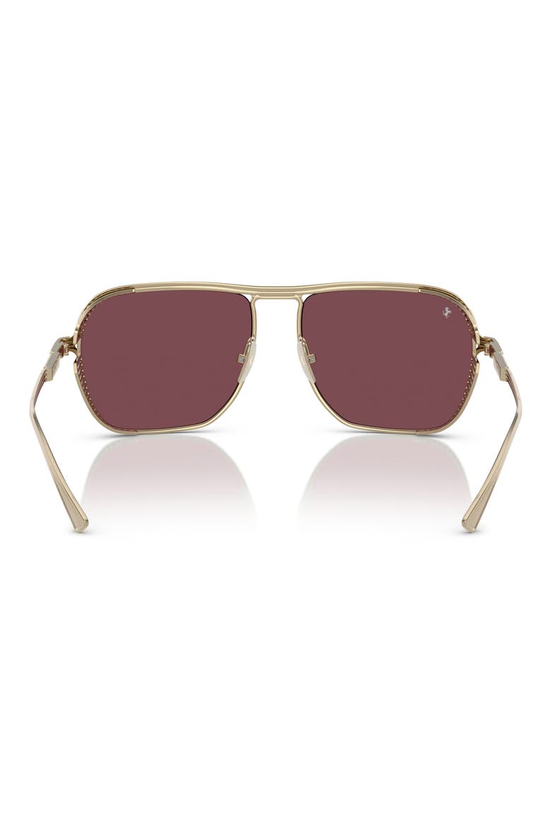 59mm Square Sunglasses, Alternate, color, PALE GOLD / BORDEAUX CE