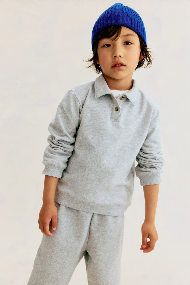 2-Piece Cotton Sweatsuit, Alternate, color, Light gray