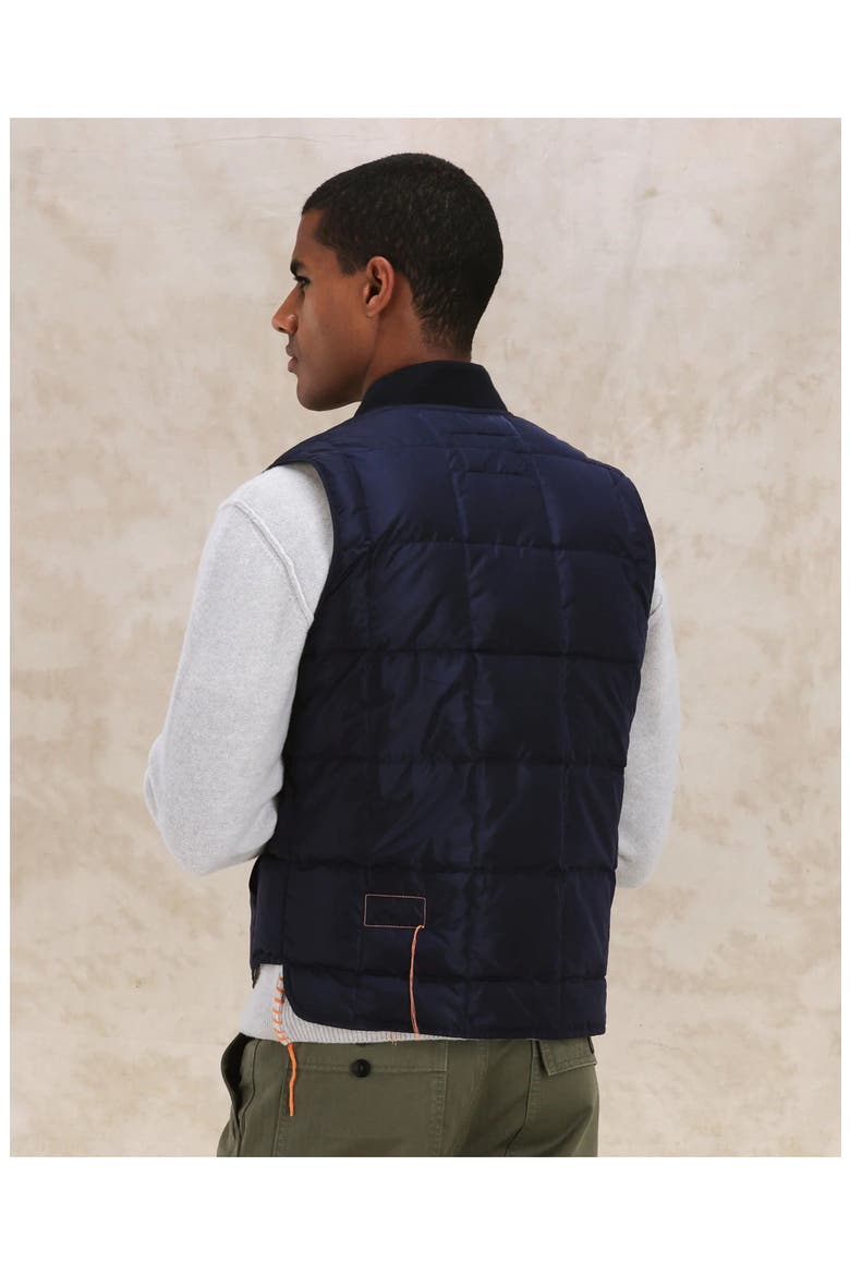 Nylon Vest2 with Camouflage Lining, Alternate, color, BLUE