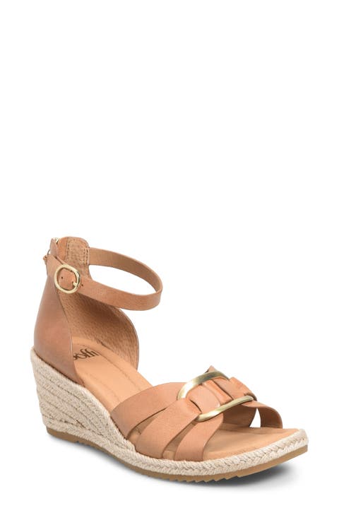 Ivy Espadrille Ankle Strap Platform Wedge Sandal (Women)