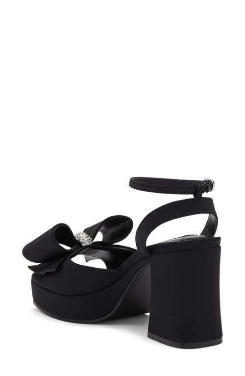 Steve Madden Aerin Bow Platform Sandal In Black