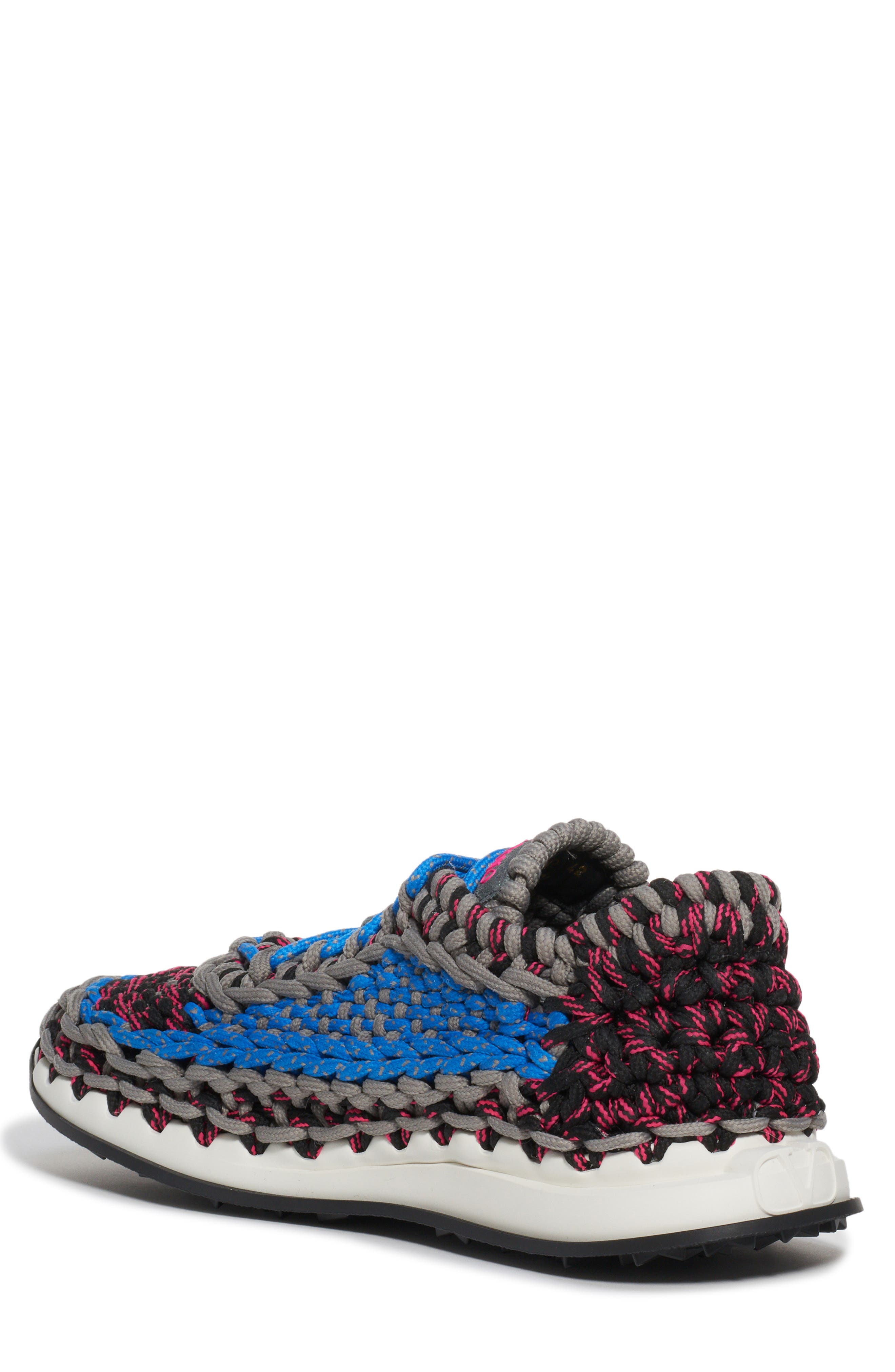 Valentino Garavani Crochet Low Top Sneaker, Alternate, color, 