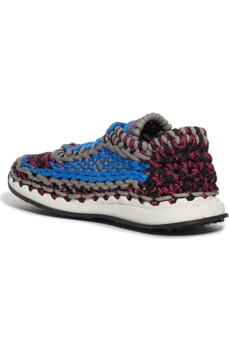Valentino Garavani Crochet Low Top Sneaker, Alternate, color,