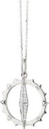 Monica Rich Kosann Compass Sterling Silver Pendant Necklace