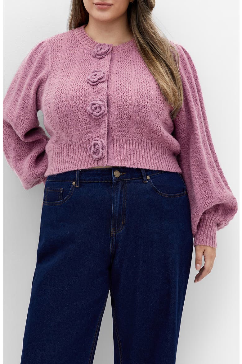 Winnie Crop Cardigan, Main, color, DUSTY PINK