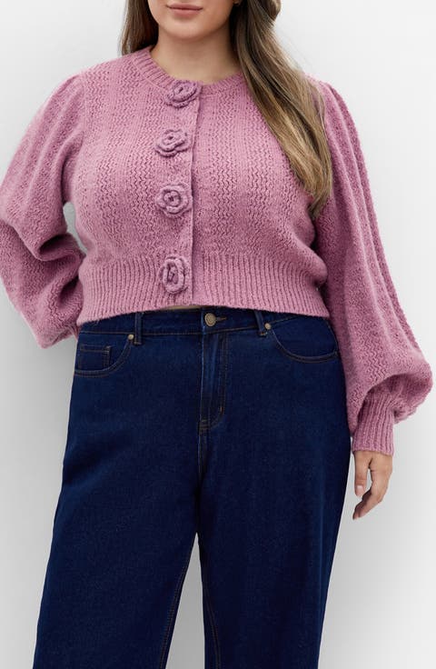 Winnie Crop Cardigan (Plus)