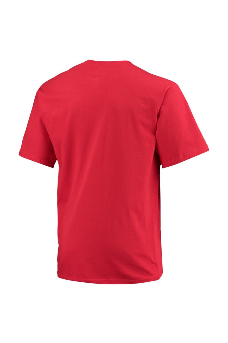 Men's Champion Scarlet Nebraska Huskers Big & Tall Arch Team Logo T-Shirt, Alternate, color, Scarlet