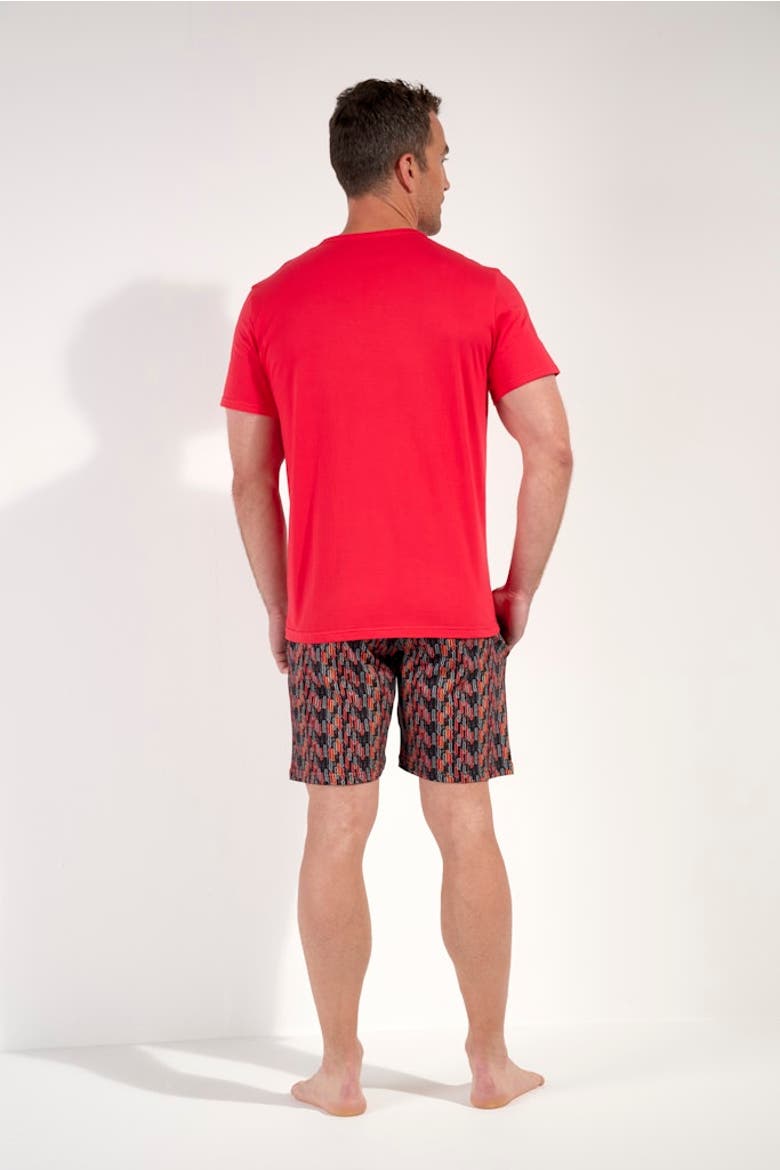 Westgate Short Pajama Set, Alternate, color, Red Print