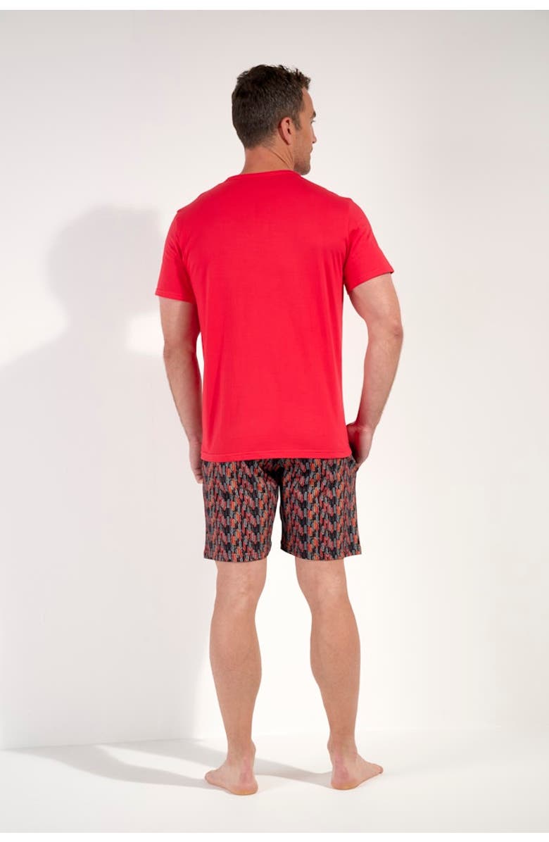 HOM Westgate Short Pajama Set, Alternate, color, Red Print