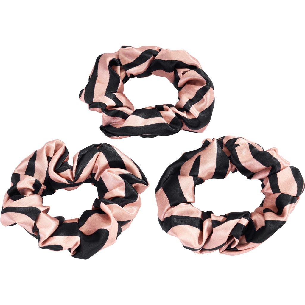BLISSY 3-Pack Silk Scrunchies in Tiger  product