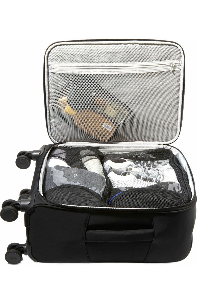 BAGGALLINI 4 Wheel Carry-On Suitcase, Alternate, color, Black