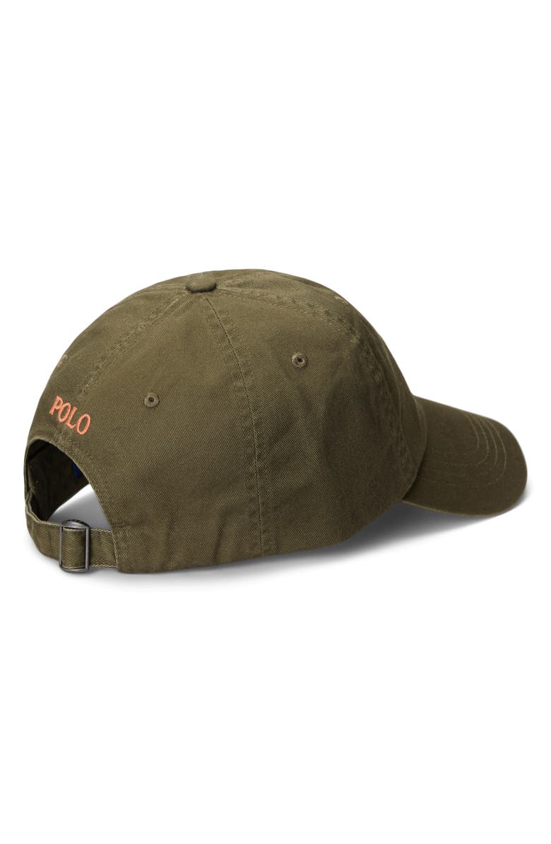 Polo Ralph Lauren The Iconic Cotton Chino Baseball Cap, Alternate, color, Canopy Olive