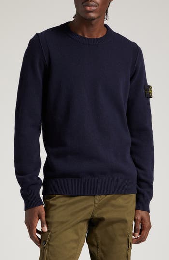 Stone Island Compass Logo Wool Blend Sweater | Nordstrom