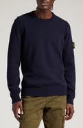 Stone Island Compass Logo Wool Blend Sweater