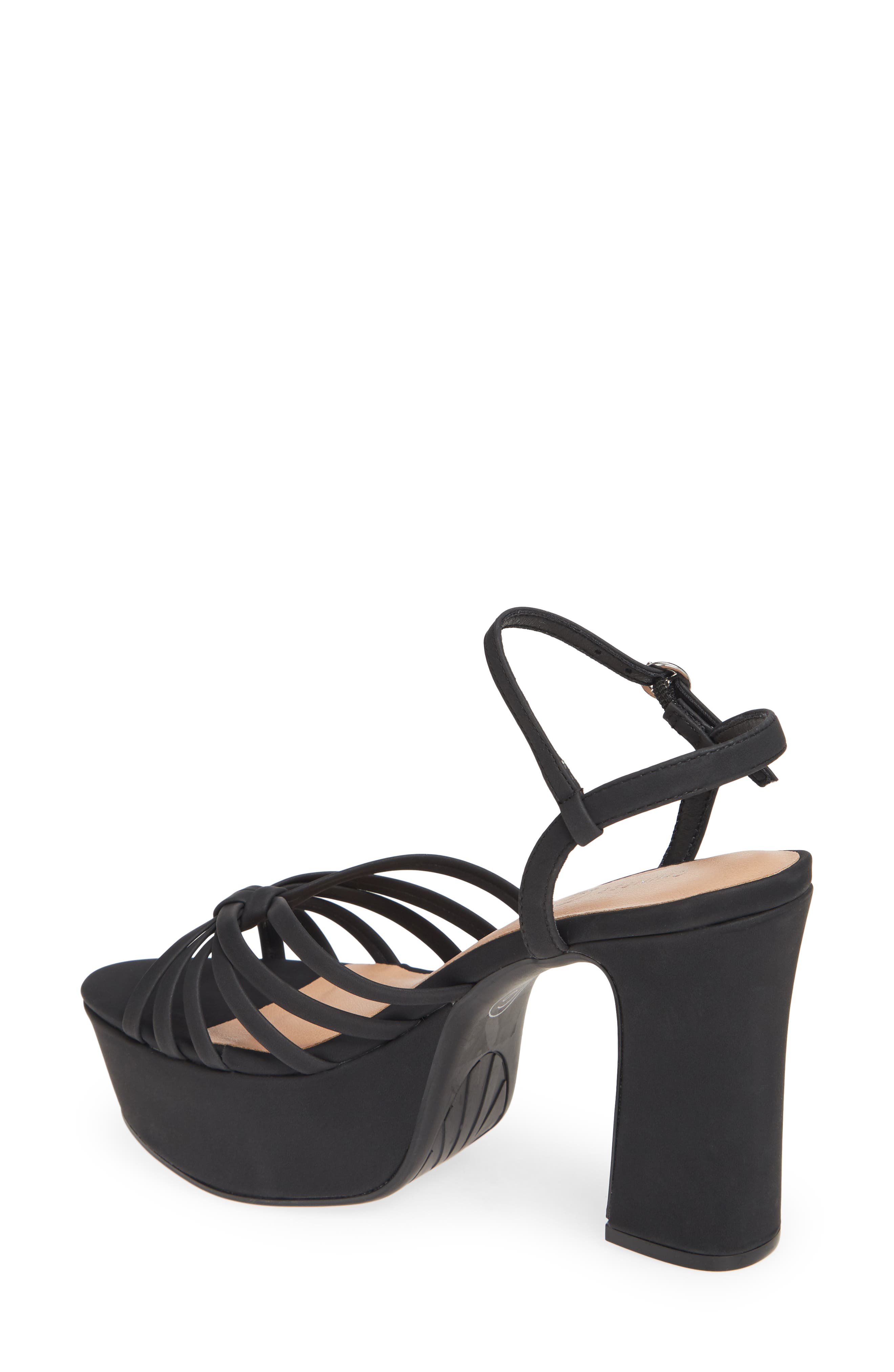 Doll Strappy Platform Sandal, Alternate, color, BLACK NUBUCK LEATHER