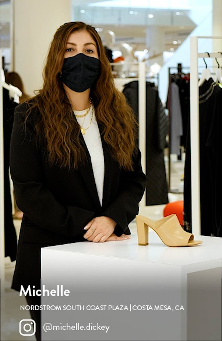 Hanna Block Heel Slide Sandal, sales video thumbnail