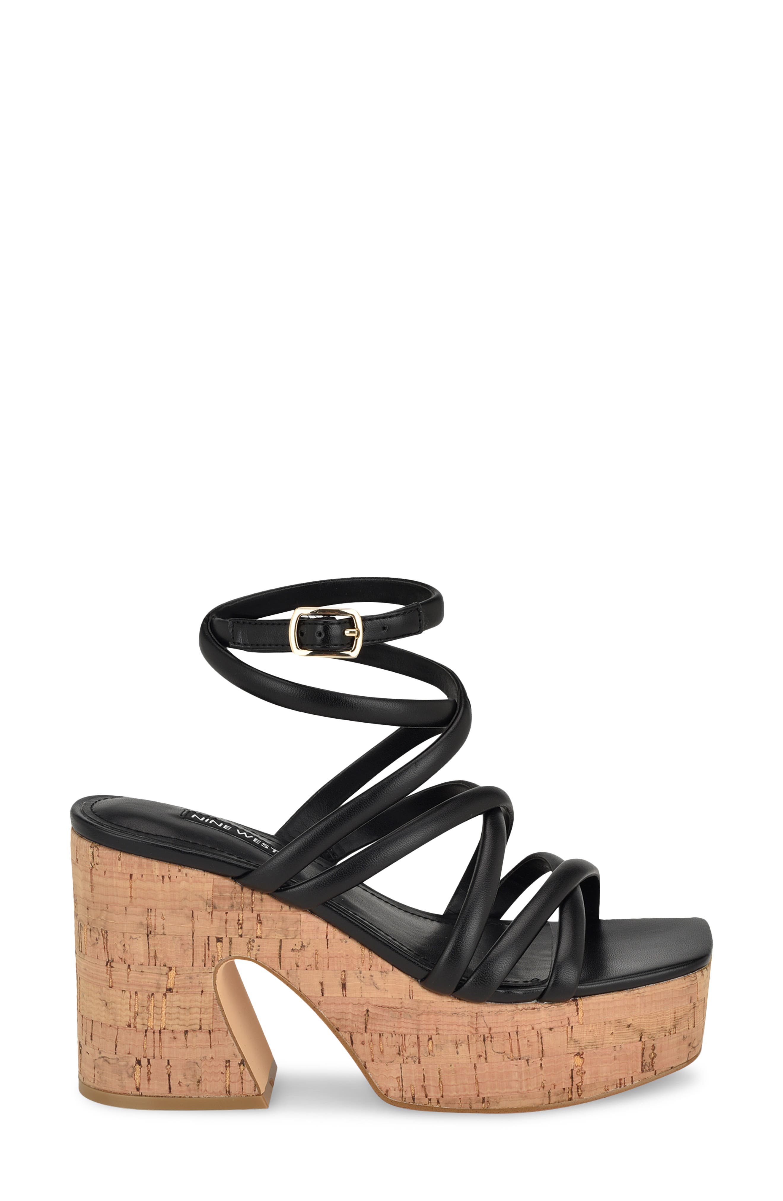Nine West Corke Ankle Strap Platform Sandal, Alternate, color, 
