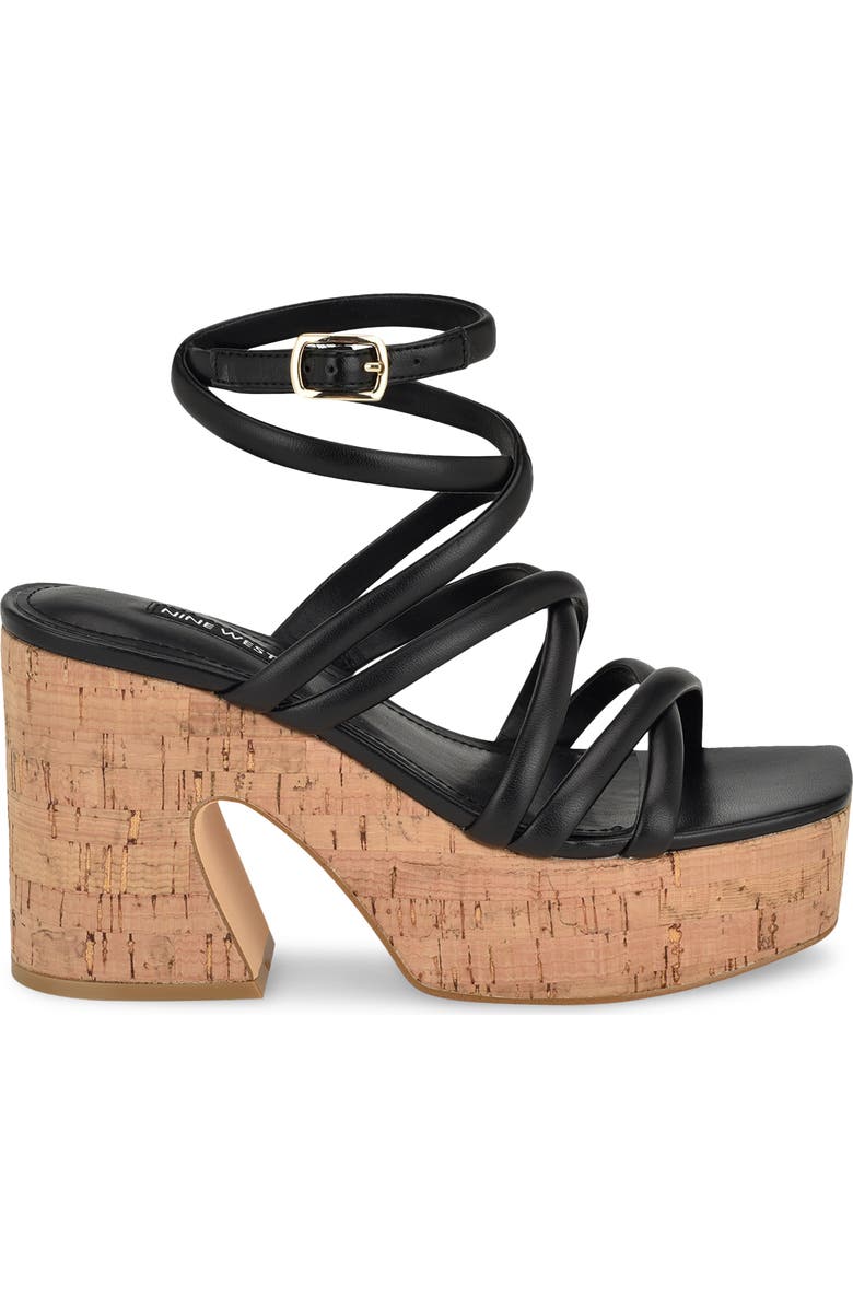 Nine West Corke Ankle Strap Platform Sandal, Alternate, color,