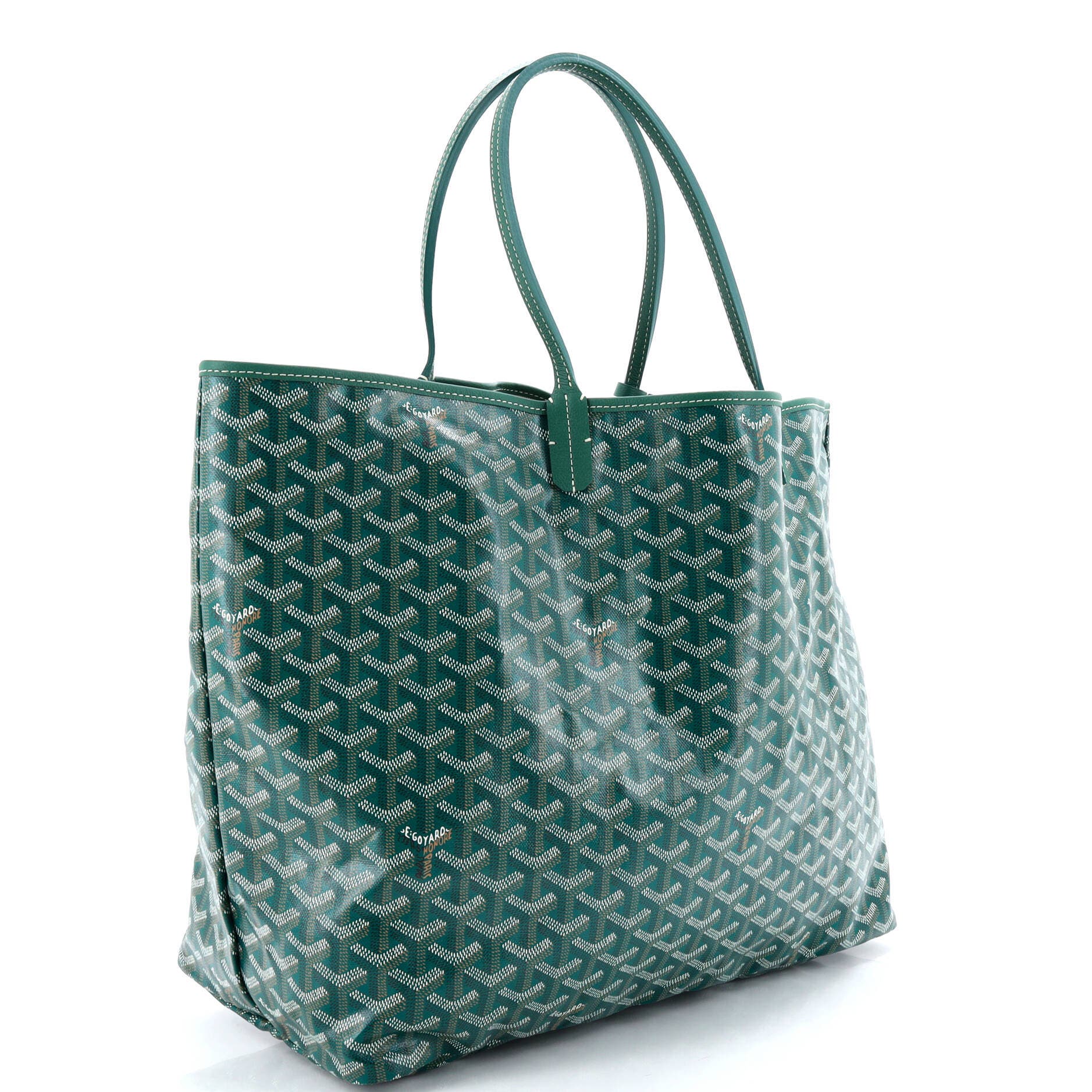 Pre-Owned Goyard Saint Louis Tote Coated Canvas GM, Alternate, color, Green
