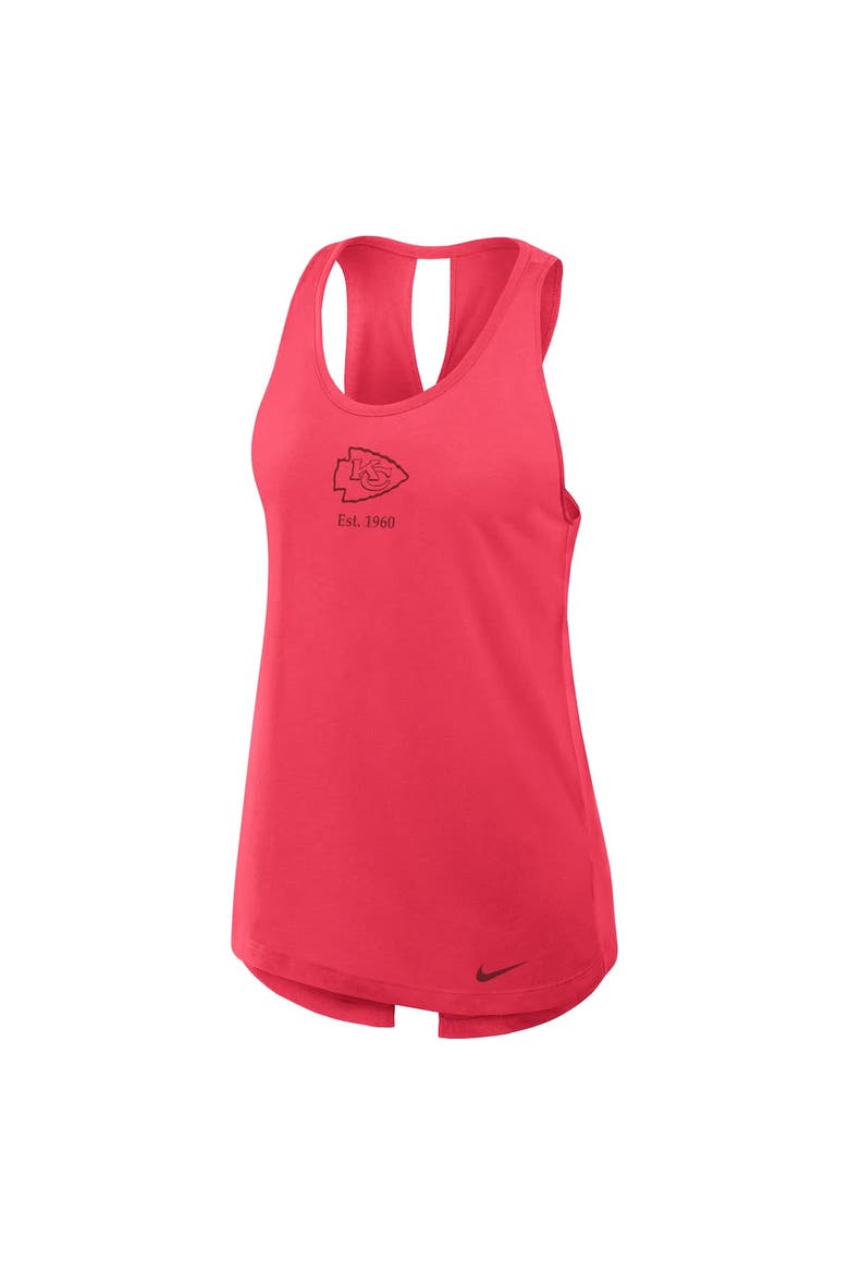 Women's Nike Red Kansas City Chiefs Glory Crisscross Performance Tank Top, Alternate, color, Light Red
