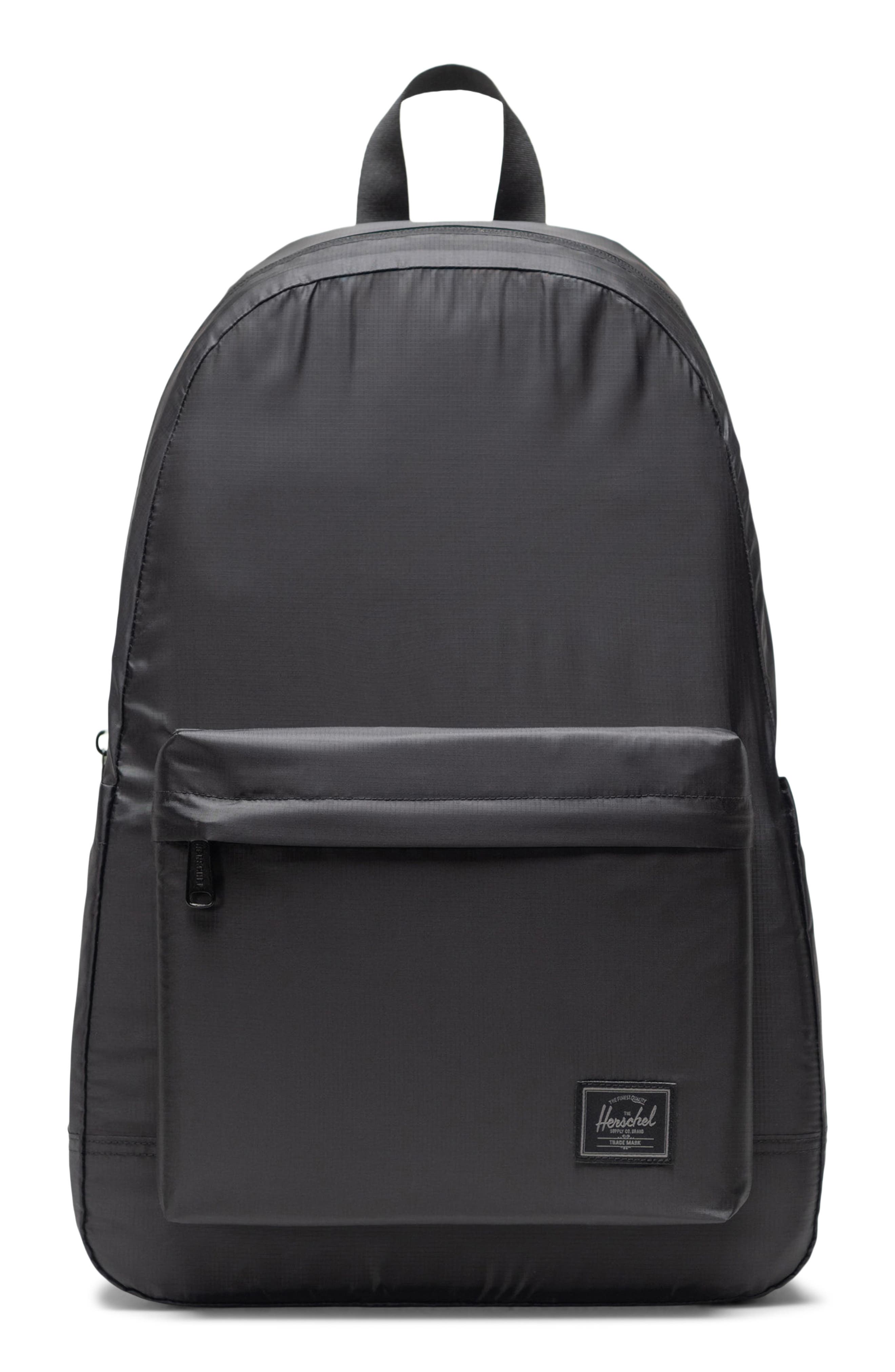Herschel Supply Co. Rome Packable Backpack, Main, color, Black Tonal