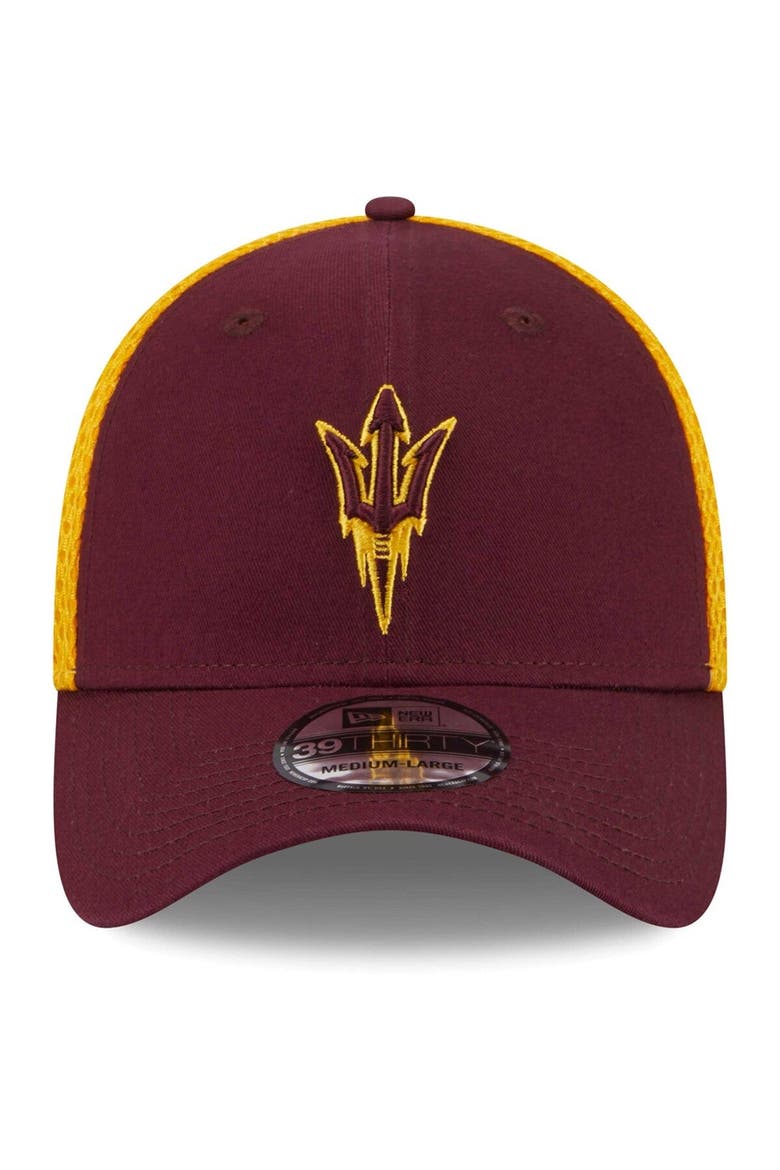 Men's New Era Maroon Arizona State Sun Devils Evergreen Neo 39THIRTY Flex Hat, Alternate, color, Maroon