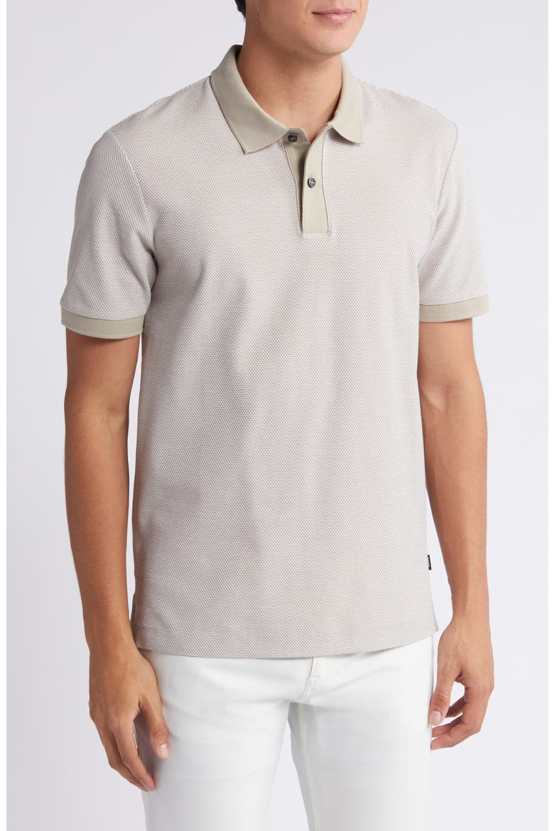 Phillipson Slim Fit Cotton Polo, Main, color, BEIGE