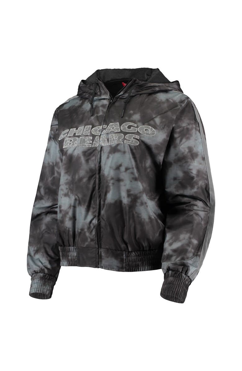 Mitchell & Ness Women's Mitchell & Ness Black Chicago Bears Galaxy Full-Zip Windbreaker Hoodie Jacket, Alternate, color, Black