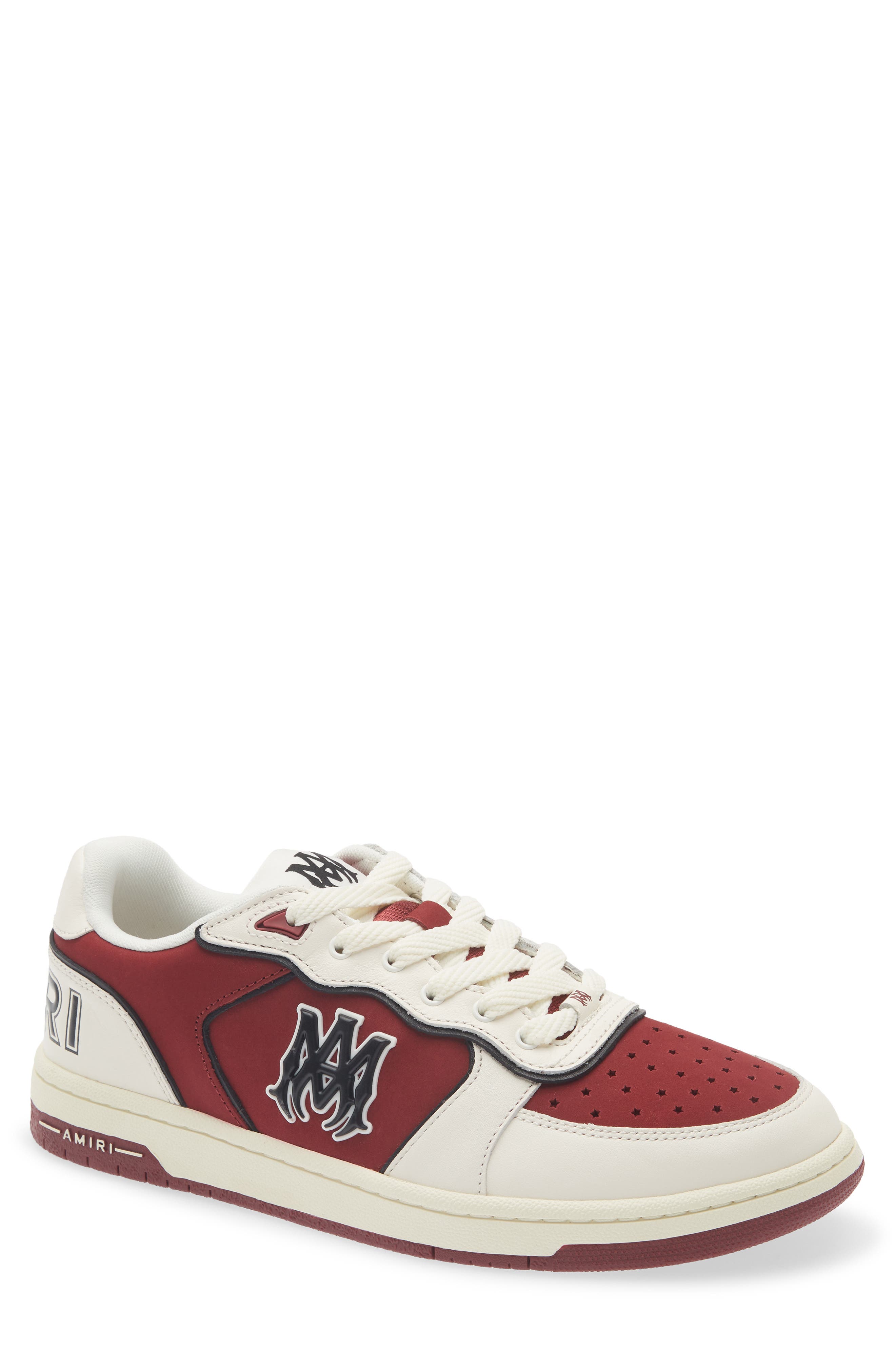 Newport Sneaker, Main, color, WHITE BURGUNDY