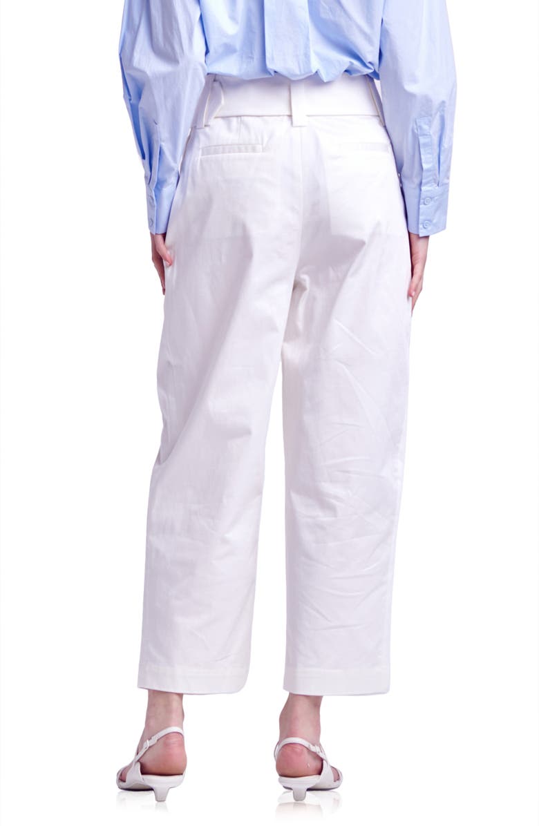 English Factory Belted Pleated Pants, Alternate, color,