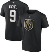 FANATICS Men's Fanatics Branded Jack Eichel Black Vegas Golden Knights Authentic Stack Name & Number T-Shirt
