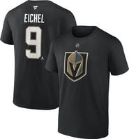FANATICS Men's Fanatics Branded Jack Eichel Black Vegas Golden Knights Authentic Stack Name & Number T-Shirt