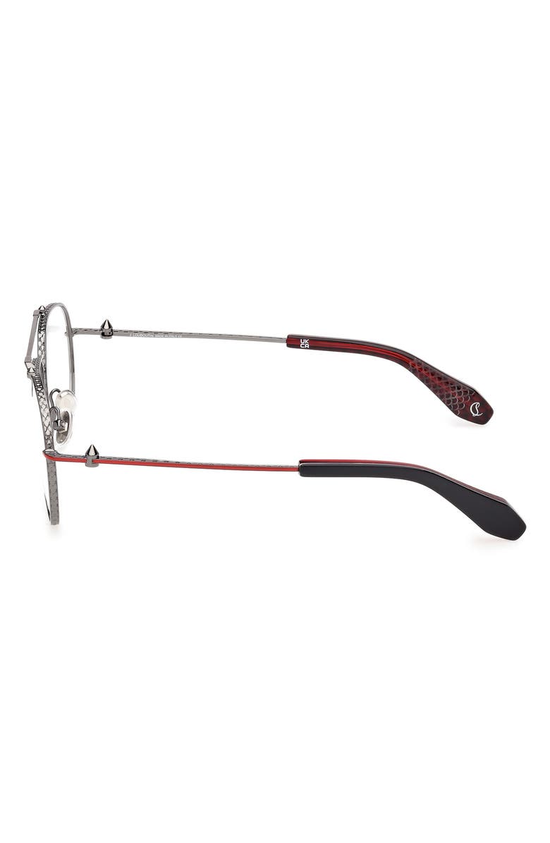 Christian Louboutin 57mm Pilot Optical Glasses, Alternate, color, 