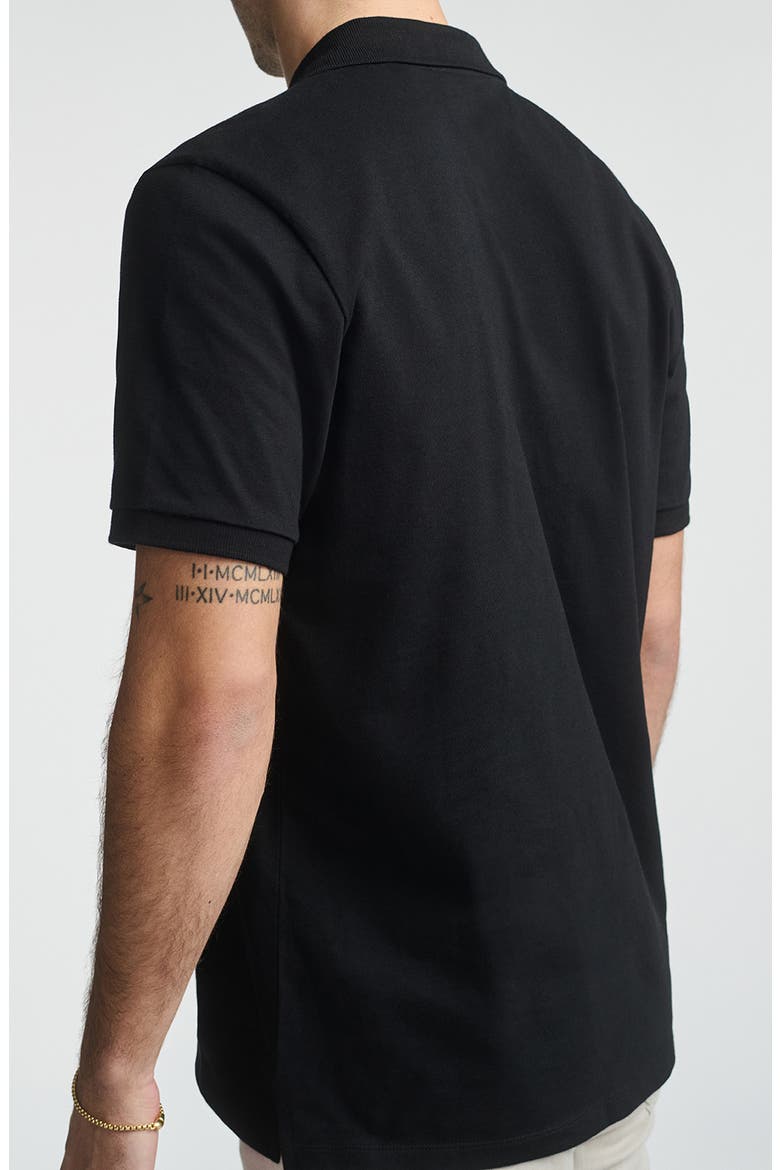 Regular Fit Stretch Cotton Polo, Alternate, color, BLACK