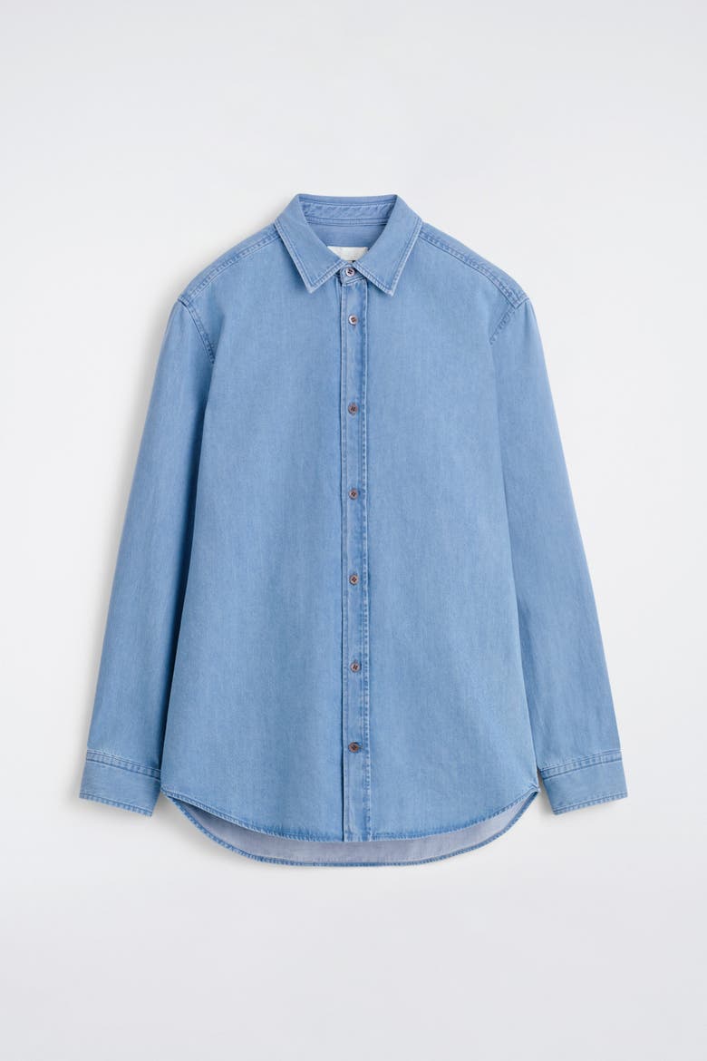 Denim Shirt, Alternate, color, BLUE